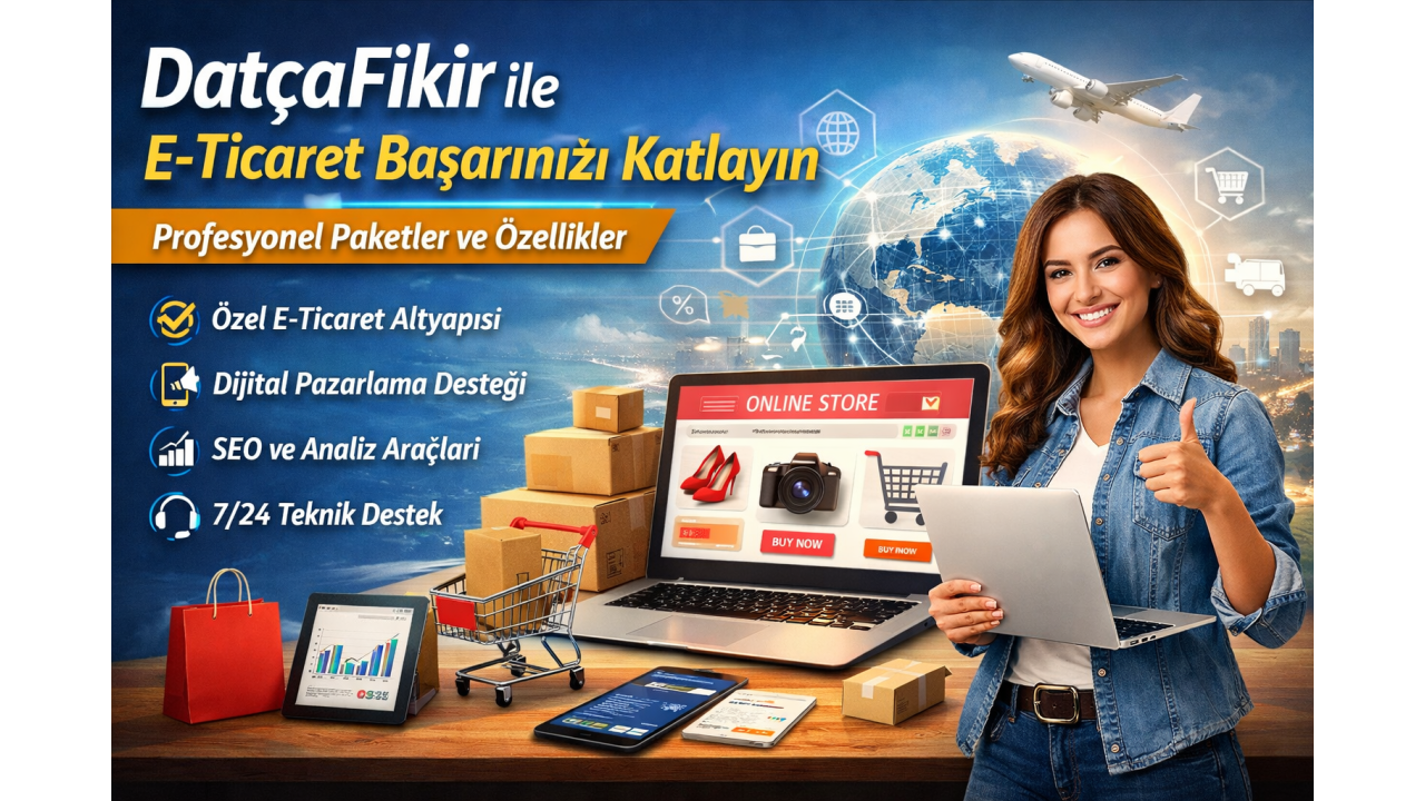 DatçaFikir ile E-Ticaret Başarınızı Katlayın: Profesyonel Paketler ve Özellikler