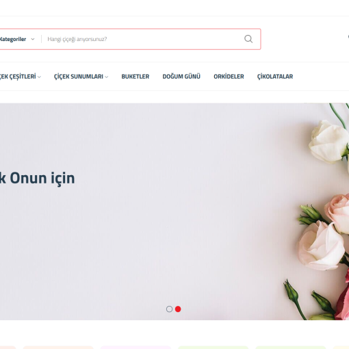 Datça Fikir - Çiçekçi Teması E-Ticaret Sistemi