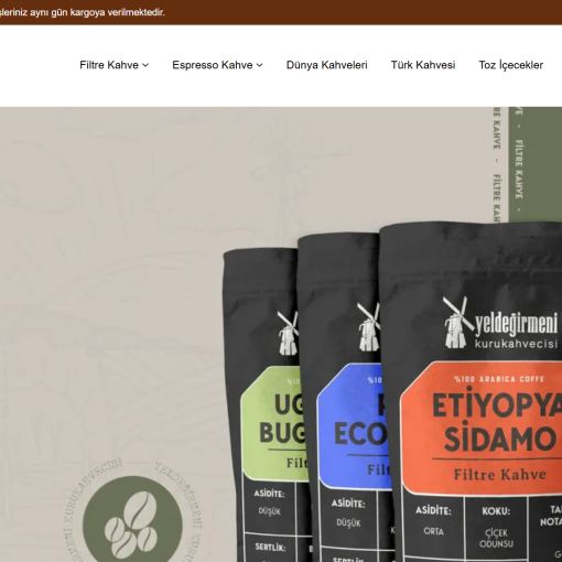 Datça Fikir - Kahve Teması E-Ticaret Sistemi