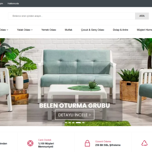Datça Fikir - Mobilya Teması E-Ticaret Sistemi